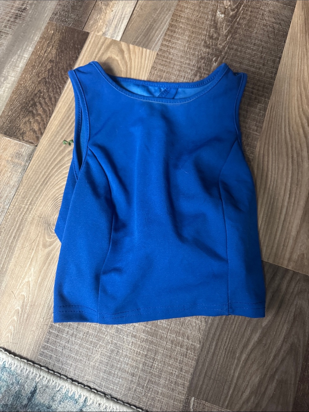 Blue Sleeveless Women's Tank Top